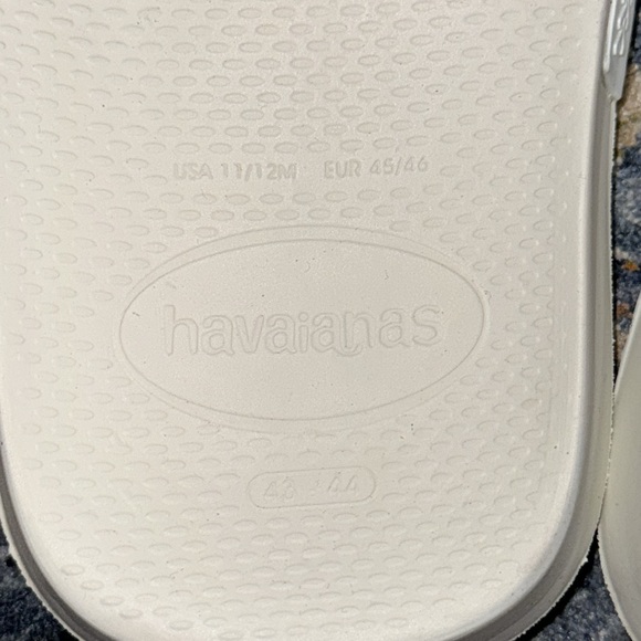 NEW Havaianas Men’s White Sandal/Shoe/Slides NWT Size Men 11/12 - Picture 7 of 14